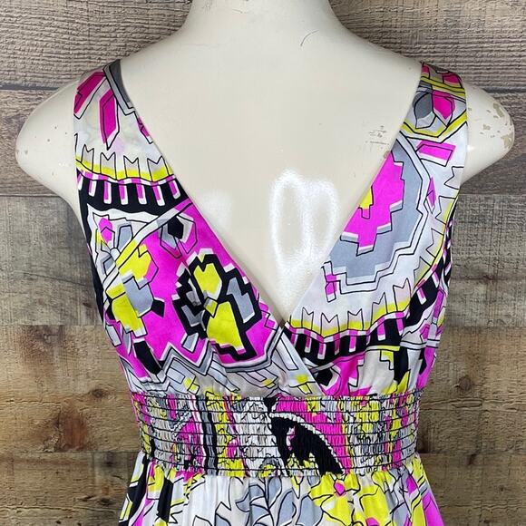 Alice & Trixie Sleeveless V-Neck 100% Silk Dress Size Medium - Picture 7 of 9